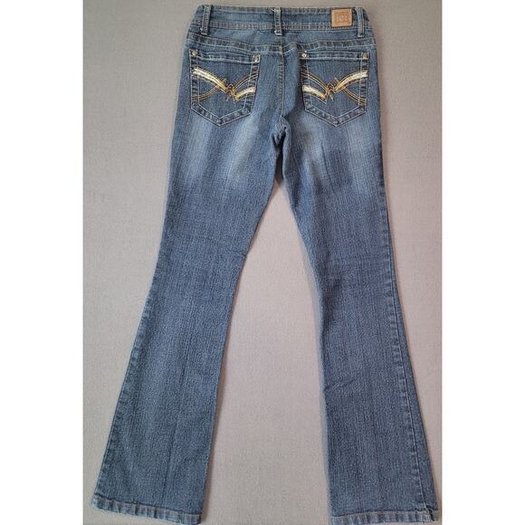 LEI Ashley Low-Rise Bootcut Jeans 2012 Juniors 5R Y2K Style - Picture 2 of 9
